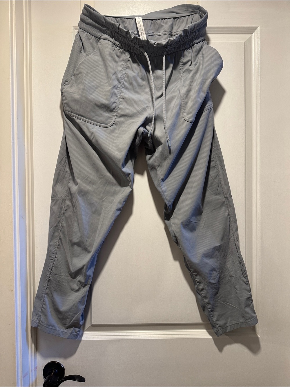 lululemon athletica Light Gray Drawstring Joggers
